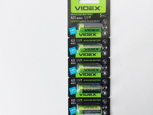 Батарейка Е23А (Videx) A23/8LR932 Код/Артикул 30 5918 від компанії greencard - фото 1