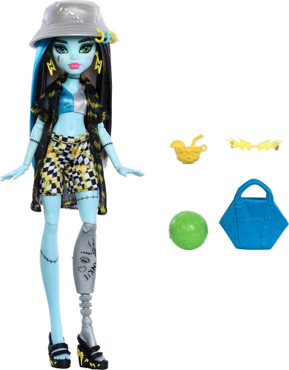 Базова лялька Monster High Scare-Adise Island Frankie Stein з купальником Код/Артикул 75 1179 Код/Артикул 75 1179 від компанії greencard - фото 1