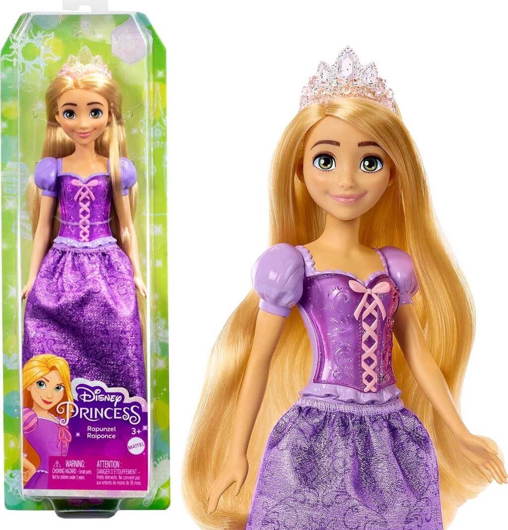Базова лялька Рапунцель. Mattel Disney Princess Dolls, Rapunzel Код/Артикул 75 895 від компанії greencard - фото 1