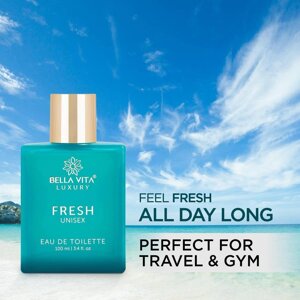 Bella Vita Luxury FRESH Eau De Toilette Духи унісекс для чоловіків і жінок з бергамотом, іланг-ілангом | Освіжаючий під