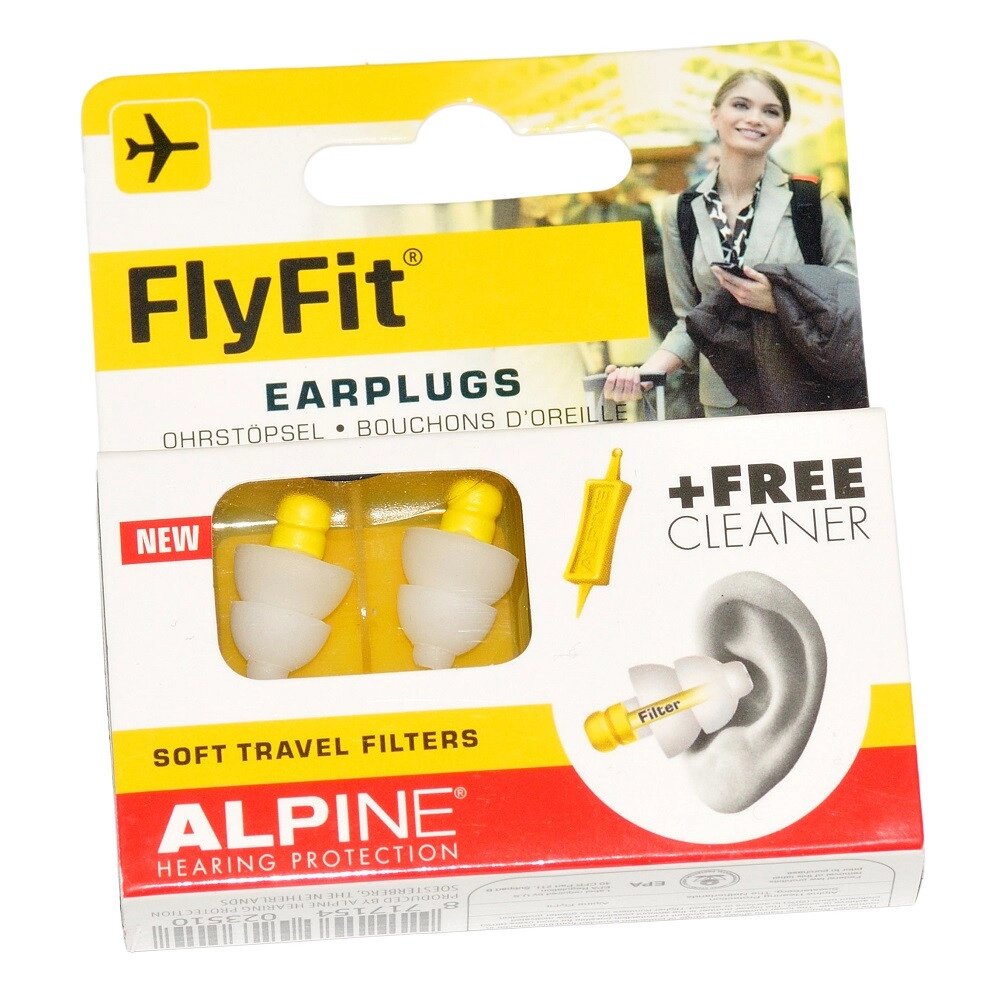 Беруші для польотів та подорожей з фільтром Alpine Hearing Protection Flyfit 1 пара (875-02) Код/Артикул 16 від компанії greencard - фото 1