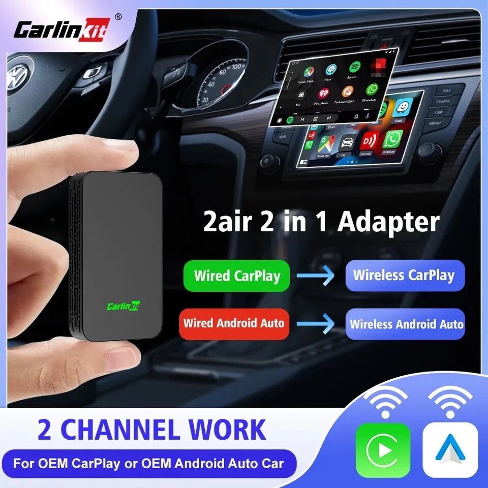 Беспроводной CarPlay и Android Auto CarlinKit CPC200-CCPA USB Wireless Adapter Код/Артикул 13 від компанії greencard - фото 1