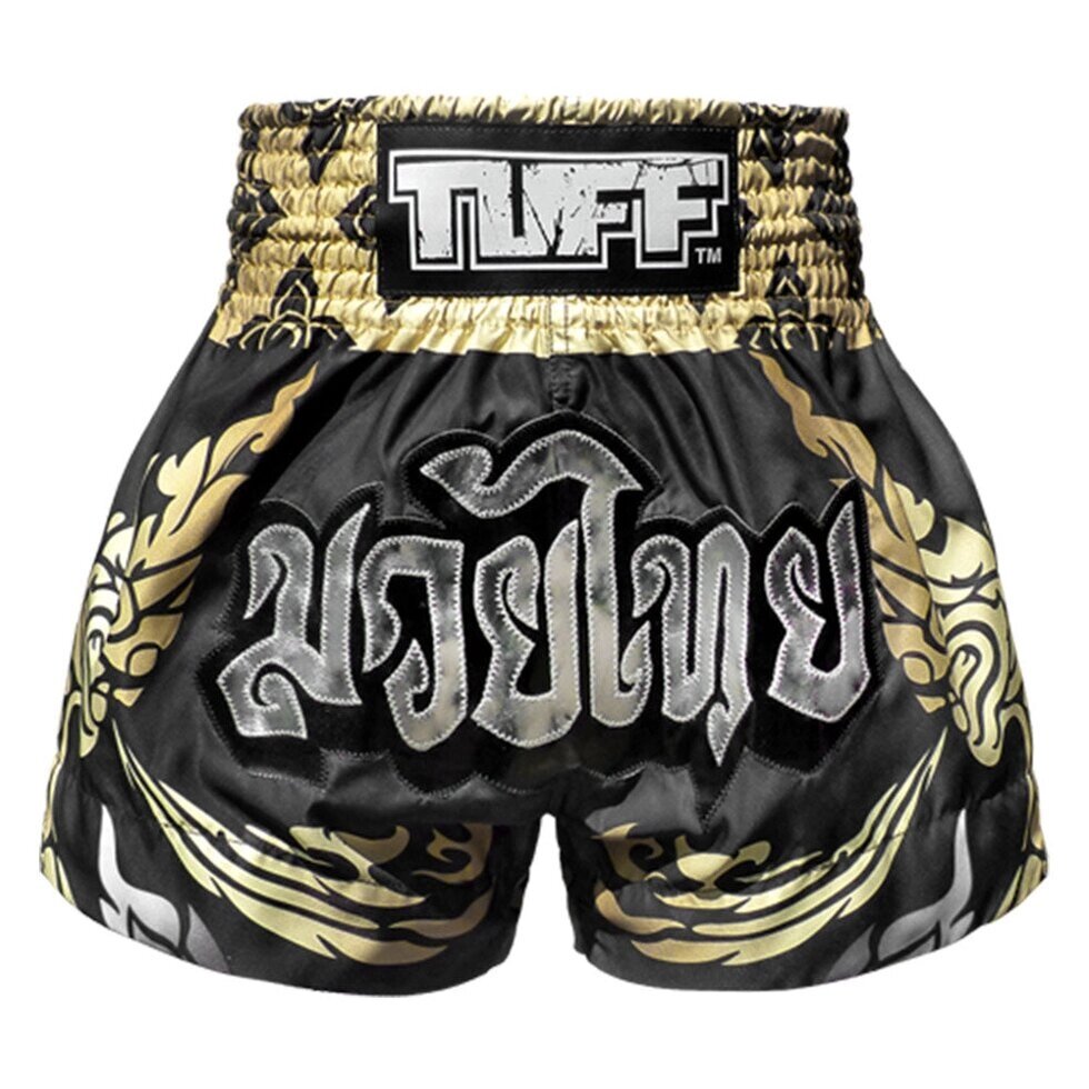 Бестселер TUFF Боксерські шорти для тайського боксу The King Of Naga Black Під замовлення з Таїланду за 30 днів, від компанії greencard - фото 1