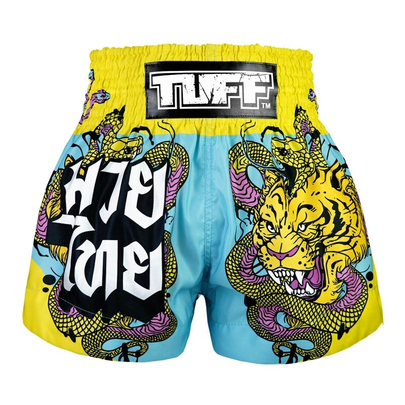 Бестселер TUFF Боксерські шорти для тайського боксу "Тигр та Пітон" Під замовлення з Таїланду за 30 днів, доставка від компанії greencard - фото 1
