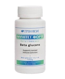 Бета глюкан для імунітету, Грін віза Код/Артикул 01/0051