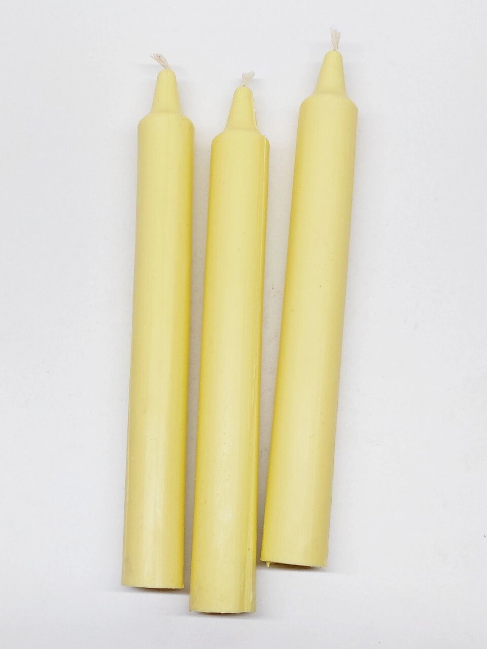 Білі воскові свічки  8 годин (колір слонової кістки) Код/Артикул 144 від компанії greencard - фото 1