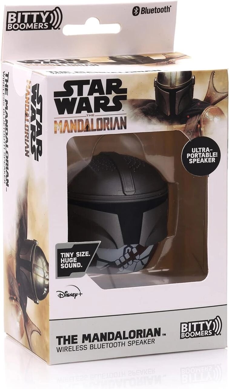 Bitty Boomers Star Wars Chrome Mandalorian. Міні колонка Bluetooth дітям Код/Артикул 75 516 Код/Артикул 75 516 від компанії greencard - фото 1