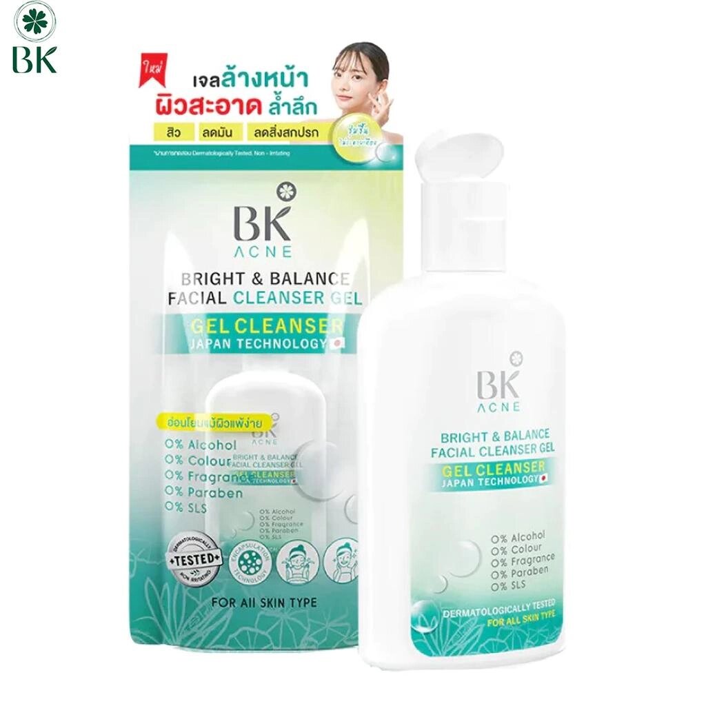 BK Очищаючий гель для обличчя Acne Bright & Balance, японська технологія протестована дерматологами для всіх типів Під від компанії greencard - фото 1