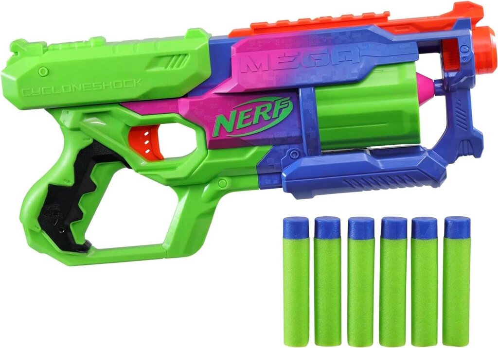 Бластер NERF Mega CycloneShock Cybershock еко упакування Код/Артикул 75 805 Код/Артикул 75 805 Код/Артикул 75 805 від компанії greencard - фото 1