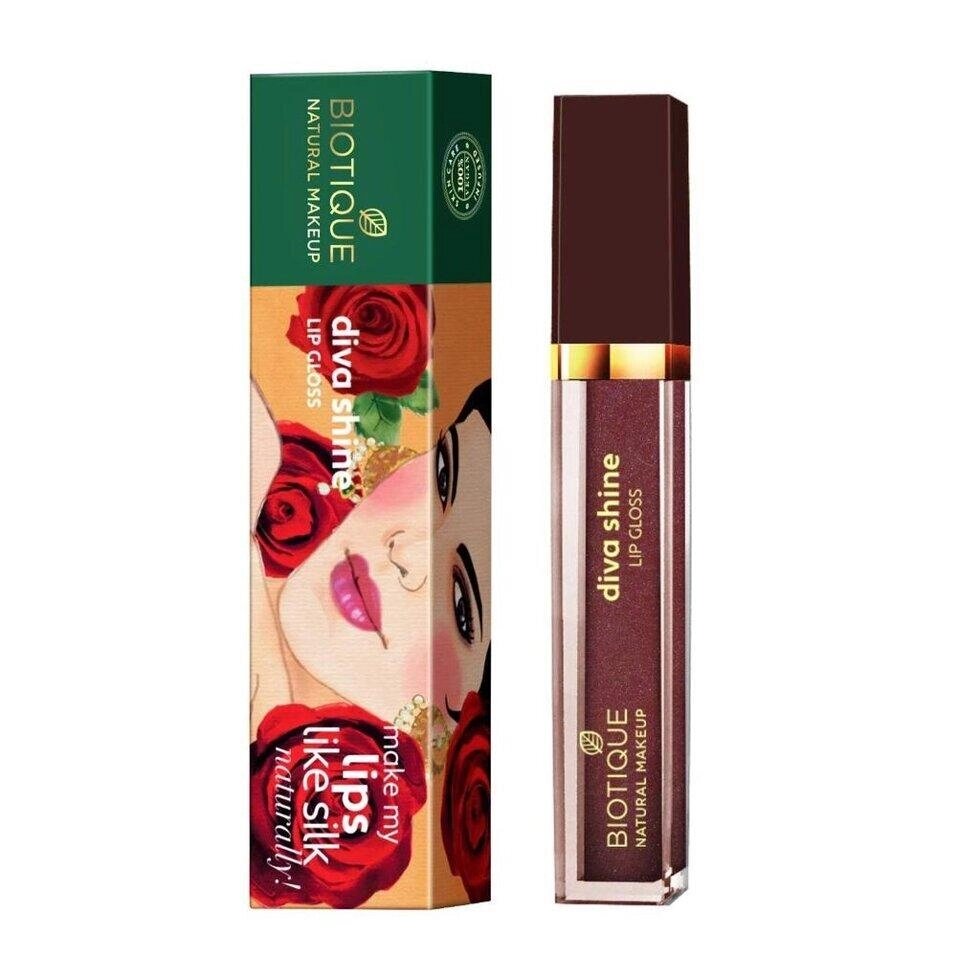 Блиск для губ Цукрова слива (3 мл), Diva Shine Lip Gloss Sugar Plum,  Biotique Під замовлення з Індії 45 днів. від компанії greencard - фото 1