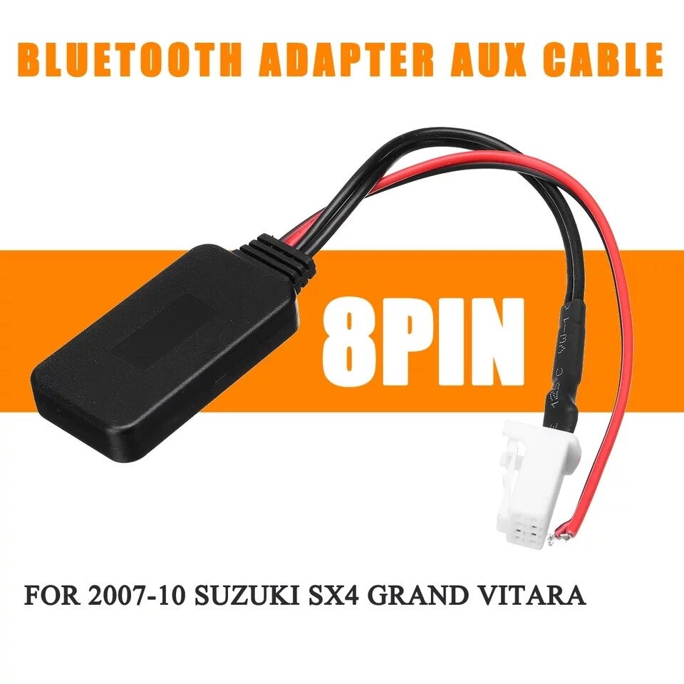 Bluetooth 4.0 Aux блютуз адаптер Suzuki SX4 for for Grand Vitara 2007-2010 8pin Код/Артикул 13 від компанії greencard - фото 1