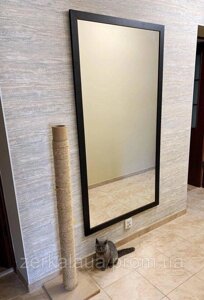 Велике настінне дзеркало Венге в повний ріст 150х60 см в МДФ рамі коричневе ростове Код/Артикул 178