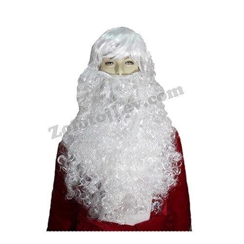 Борода Діда Мороза з великою перукою Код/Артикул 21 PR060005 від компанії greencard - фото 1