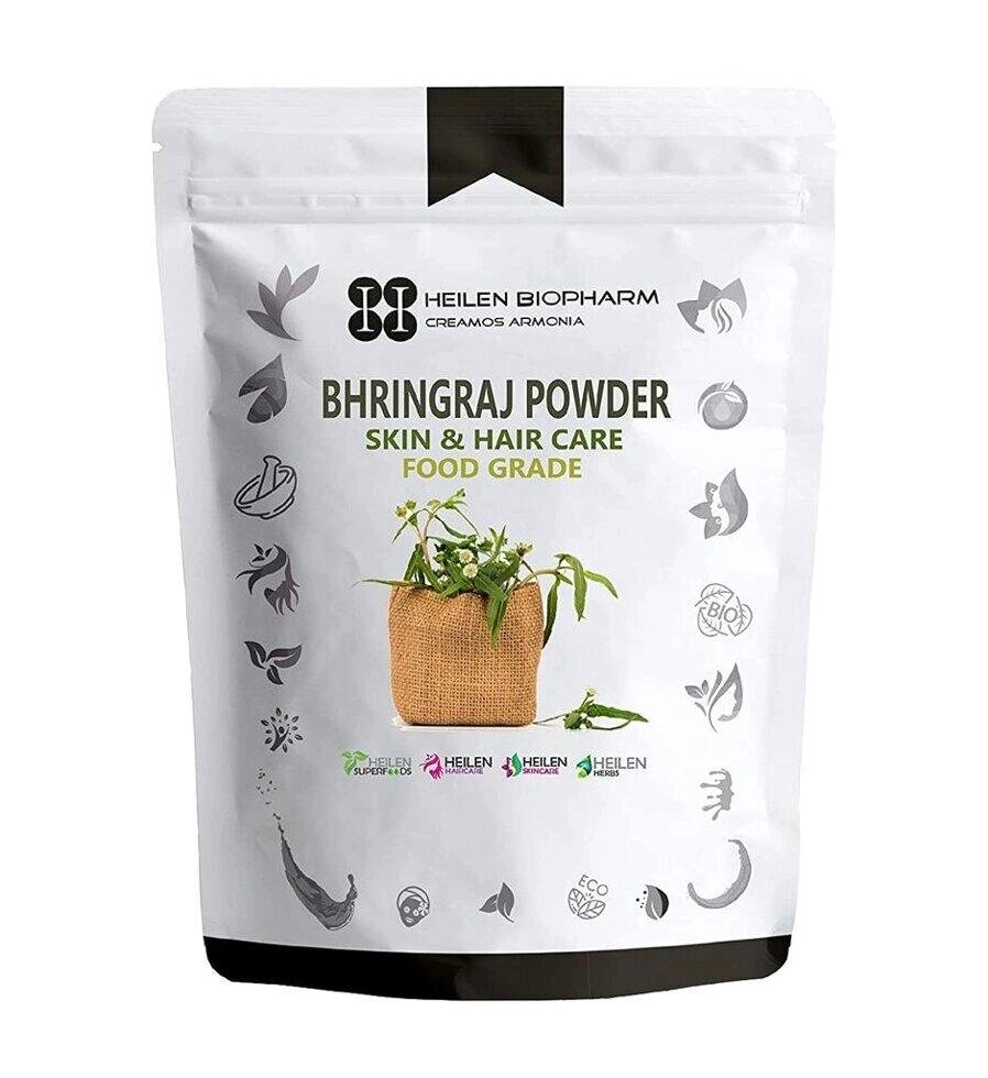 Брінгарадж: для здоров'я шкіри та волосся (75 г), Bhringraj Powder,  Heilen Biopharm Під замовлення з Індії 45 днів. від компанії greencard - фото 1