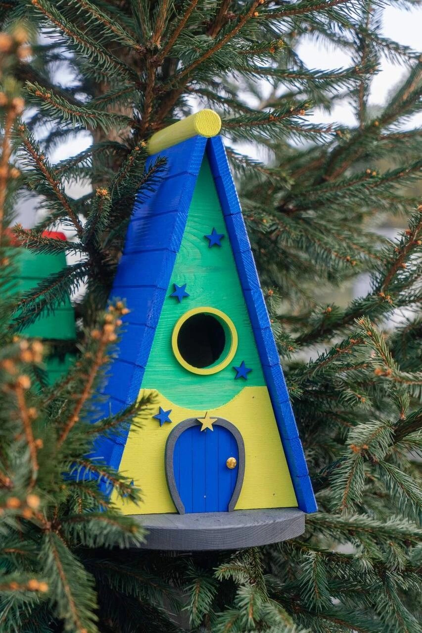 Будинок для пташок  " Андромеда " Колір: Сапфіровий (синій) Код/Артикул 115 ТК-110 від компанії greencard - фото 1