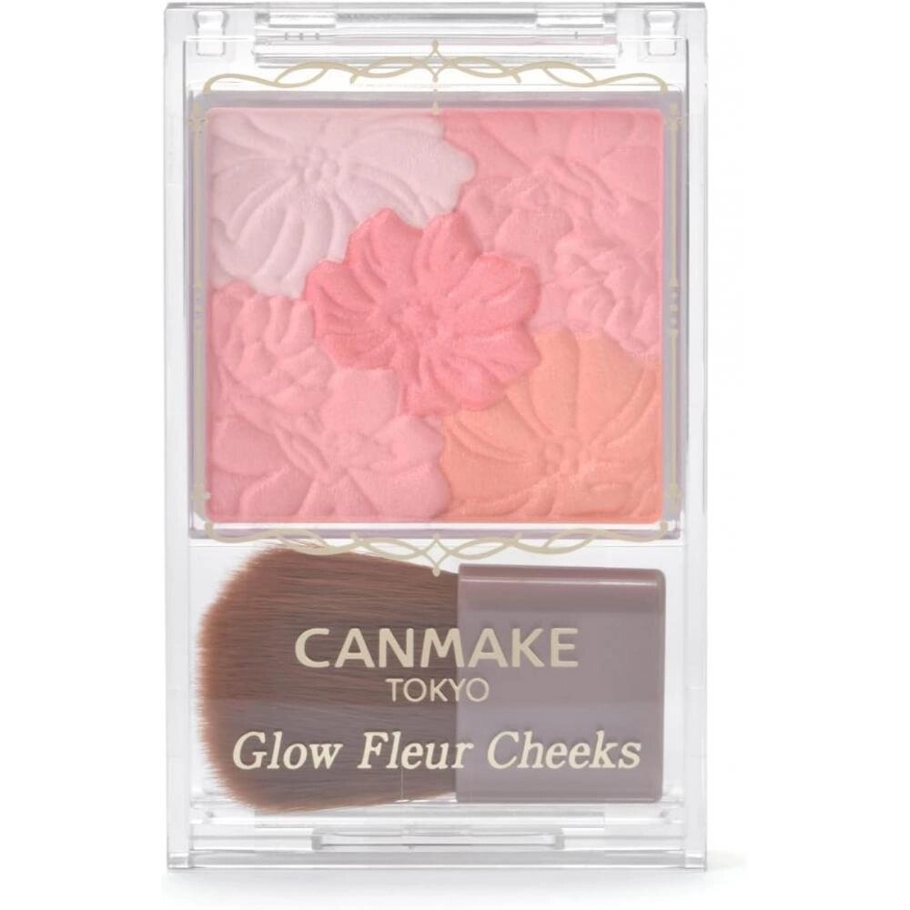 Canmake Glow Fleur Cheeks 02 Apricot Fleur 6,3 г, одиночний товар 02 Apricot Fleur під замовлення з Японії за 30 днів, від компанії greencard - фото 1