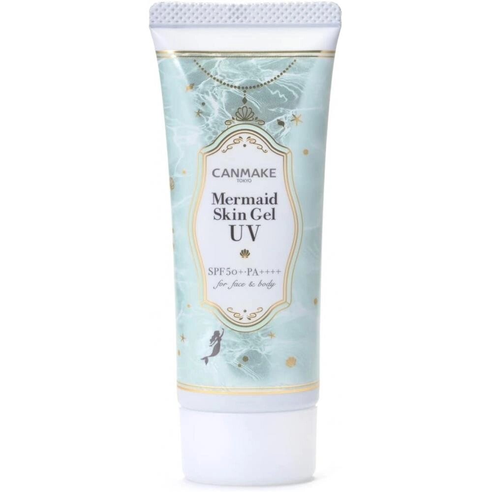 Canmake Mermaid Skin Gel UV C01 Сонцезахисний гель CICA Mint SPF50+ PA++++ Сонцезахисний крем для обличчя та всього від компанії greencard - фото 1