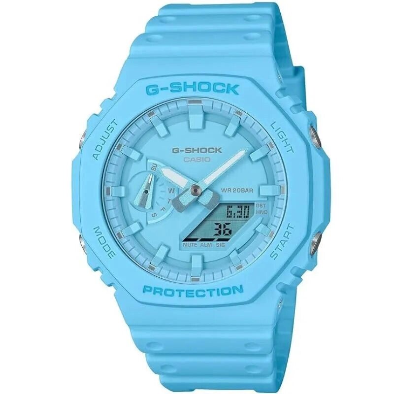 Casio G-SHOCK TONE-ON-TONE Series GA-2100-2A2JF Синій чоловічий годинник ОФІЦІЙНИЙ В ЯПОНІЇ під замовлення з Японії за від компанії greencard - фото 1