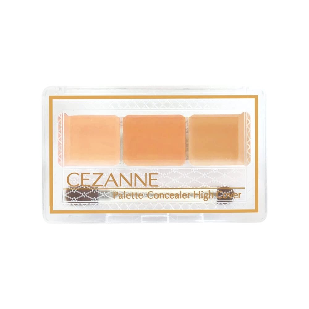 Cezanne Palette Concealer High Cover, 4,5 г, висока адгезія, 3 кольори, двостороння кисть, бежевий під замовлення з від компанії greencard - фото 1