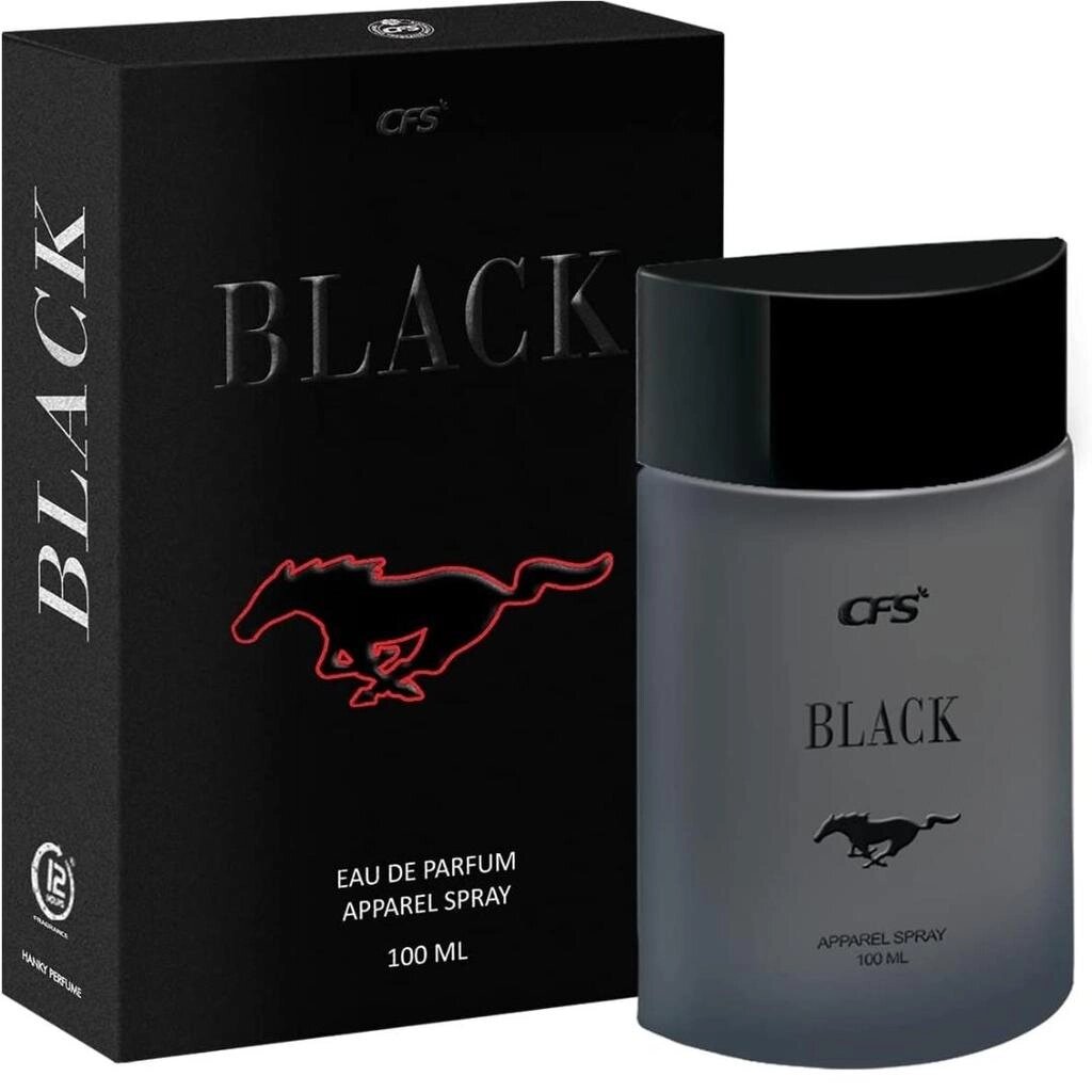 CFS Black Eau De Parfum Long Lasting EDP для чоловіків та жінок 100 мл під замовлення з Індії за 45 днів, доставка від компанії greencard - фото 1