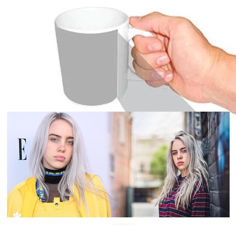 Чашка Біллі Айлиш Billie Eilish Код/Артикул 65 billi_2 від компанії greencard - фото 1