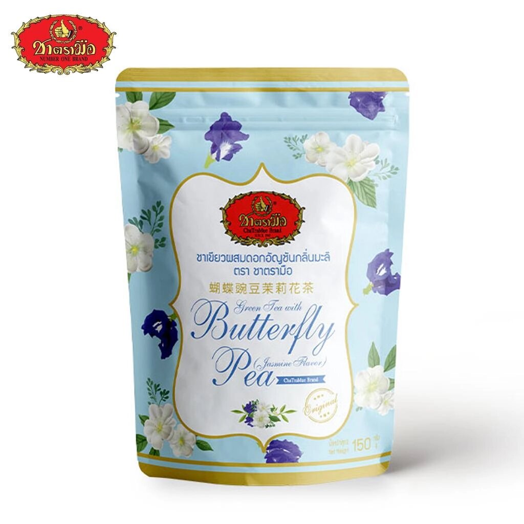 ChaTramue Чай Jasmine Butterfly Pea у пакетиках 150 г - тайський Під замовлення з Таїланду за 30 днів, доставка від компанії greencard - фото 1