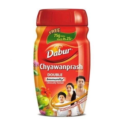 Чаванпраш (1 кг), Chyawanprash Double Immunity,  Dabur Під замовлення з Індії 45 днів. Безкоштовна доставка. від компанії greencard - фото 1