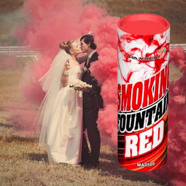 Червоний дим для фотосесії Maxsem, 50 сек (арт. SMOKE-05) Код/Артикул 84 SMOKE-05 від компанії greencard - фото 1