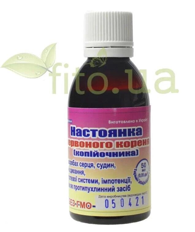 Червоний корінь, копієчник настойка, 50 мл Код/Артикул 194 19-030 від компанії greencard - фото 1