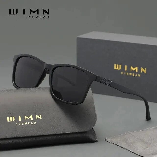 Чоловічі поляризаційні сонцезахисні окуляри WIMN 7361 Black Gray Код/Артикул 184 124306 від компанії greencard - фото 1