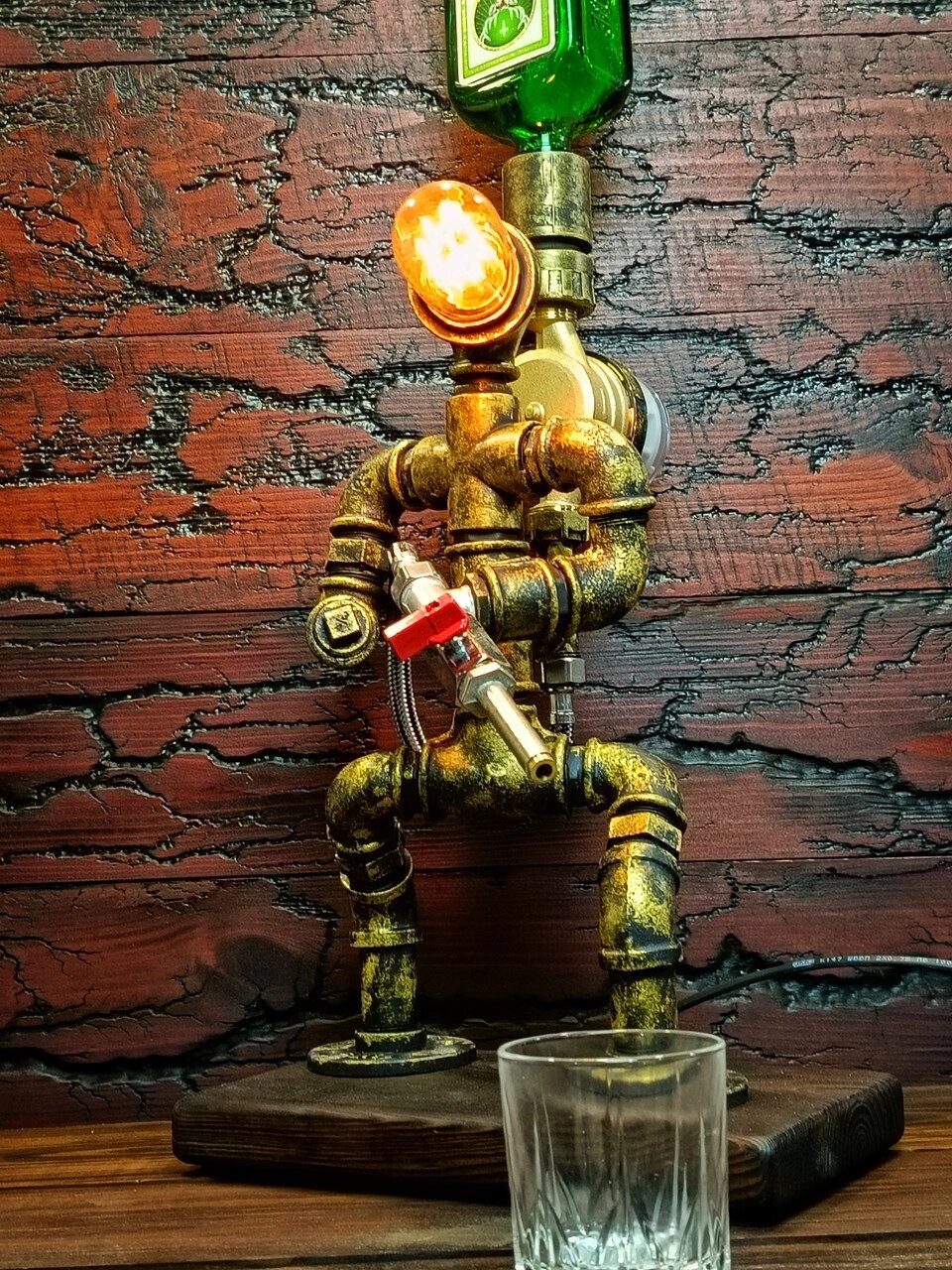 Чоловічий подарунок , кран-дозатор для алкоголю "Пожежник із лічильником"/Наливатор/Оригінальний подарунок! Код/Артикул  від компанії greencard - фото 1