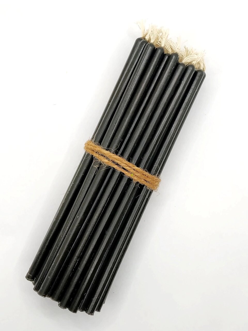 Чорні воскові свічки 30 хвилин набір 50 штук натуральний віск Код/Артикул 144 від компанії greencard - фото 1