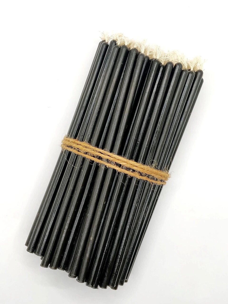 Чорні воскові свічки 30 хвилин упаковка 100 штук натуральний віск Код/Артикул 144 від компанії greencard - фото 1