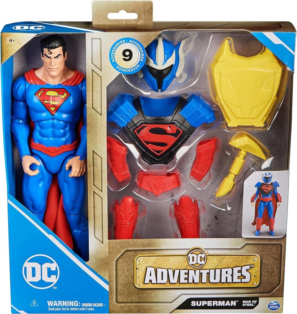 DC Comics, Superman Man фігурка Супермен Людина зі сталі, DC Adventures Код/Артикул 75 1146 Код/Артикул 75 1146 від компанії greencard - фото 1