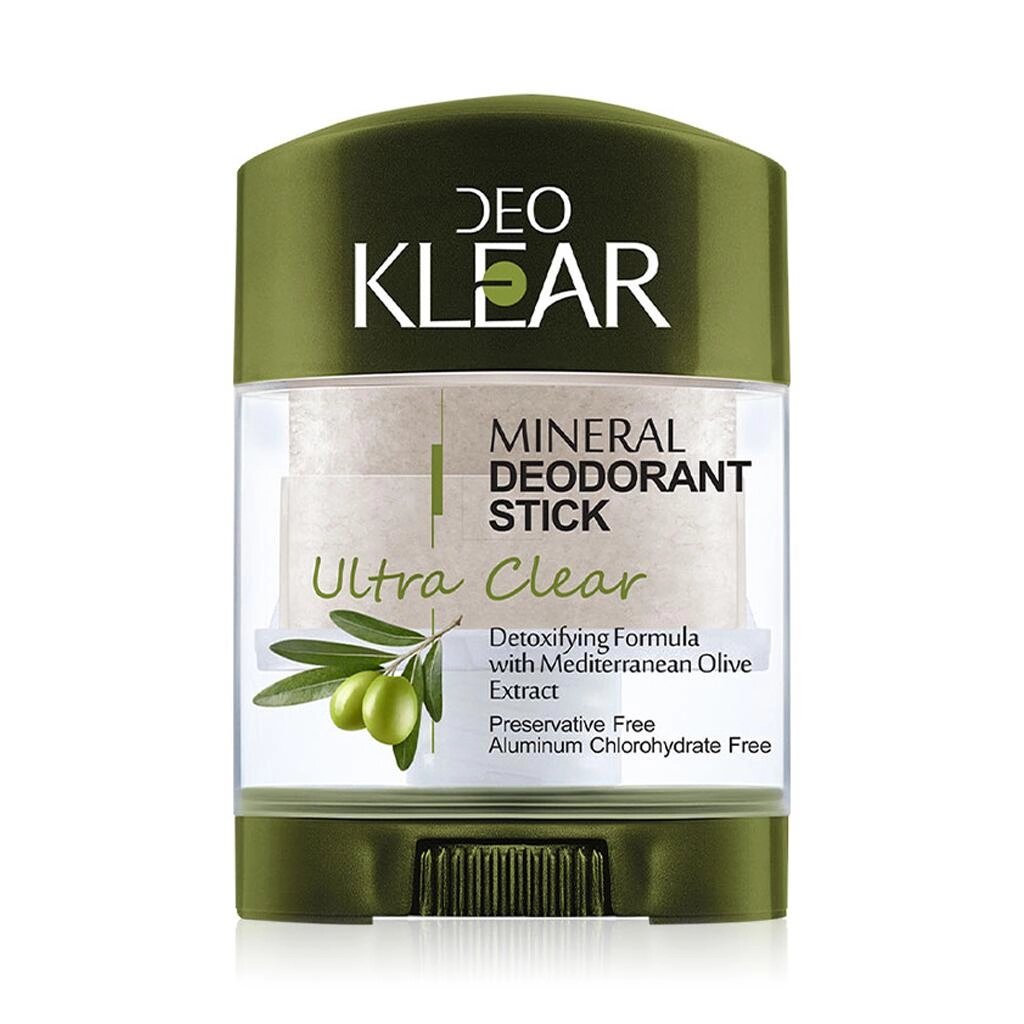 DEOKLEAR Мінеральний дезодорант-стик 70 г. (Ultra Clear) - Детоксикаційний засіб із екстрактом середземноморської Під від компанії greencard - фото 1
