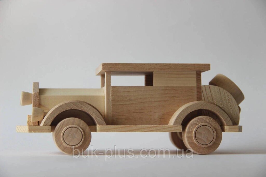 Дерев'яна іграшка машинка "Форд" Код/Артикул 3 від компанії greencard - фото 1