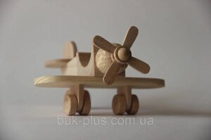 Дерев'яна іграшка літак "Віраж" Код/Артикул 3