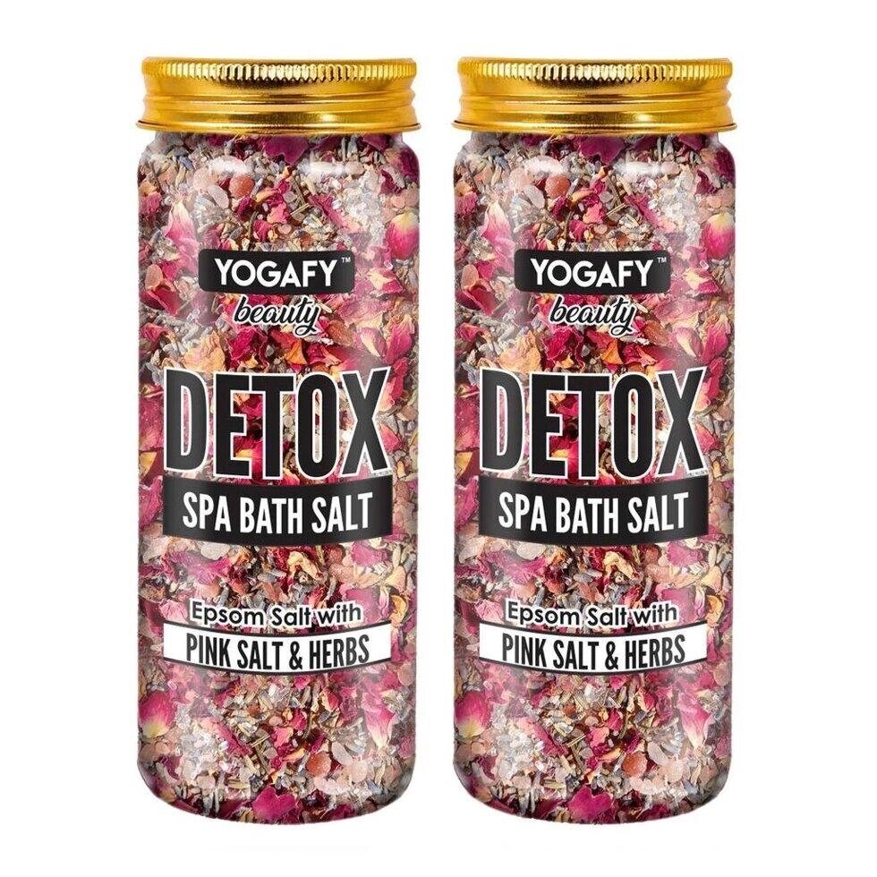 Детокс-сіль для ванни та спа (2 х 250 г), Detox Spa Bath Salt Set,  YOGAFY Під замовлення з Індії 45 днів. Безкоштовна від компанії greencard - фото 1