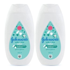 Дитячий лосьйон з Молоком та Рисом (2 х 200 мл), Milk + Rice Lotion, Johnson’s Baby Під замовлення з Індії 45 днів.