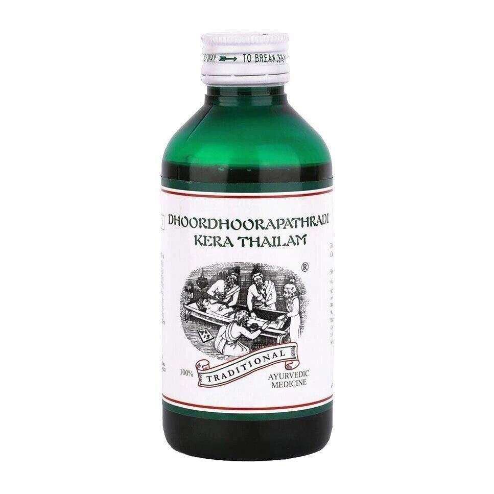 Дхурдхурапатхраді Кера Тайлам: олія для волосся (200 мл), Dhoordhoorapathradi Kera Thailam,  Kairali Під замовлення з від компанії greencard - фото 1