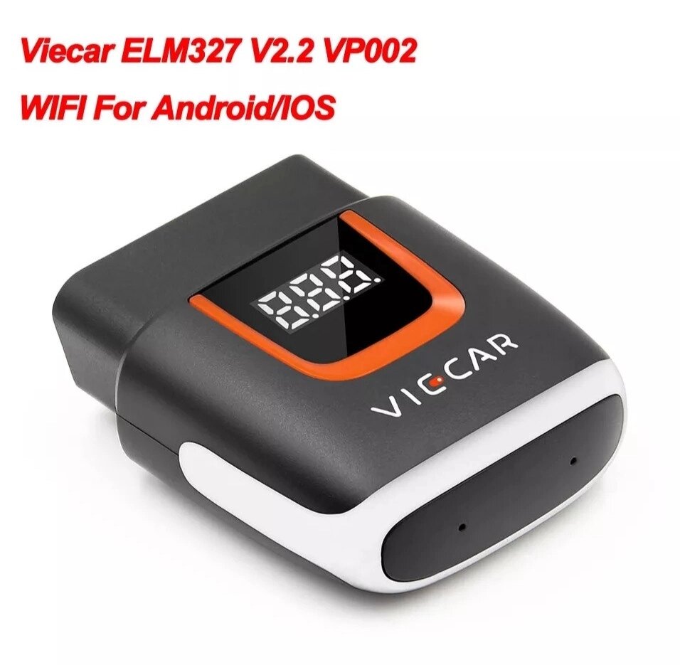 ДІАГНОСТИЧНИЙ СКАНЕР VIECAR ELM 327 V2.2 PIC18F25K80 Android/IOS wifi (краще ніж 1.5 та 2.1) VP002 Код/Артикул 13 від компанії greencard - фото 1