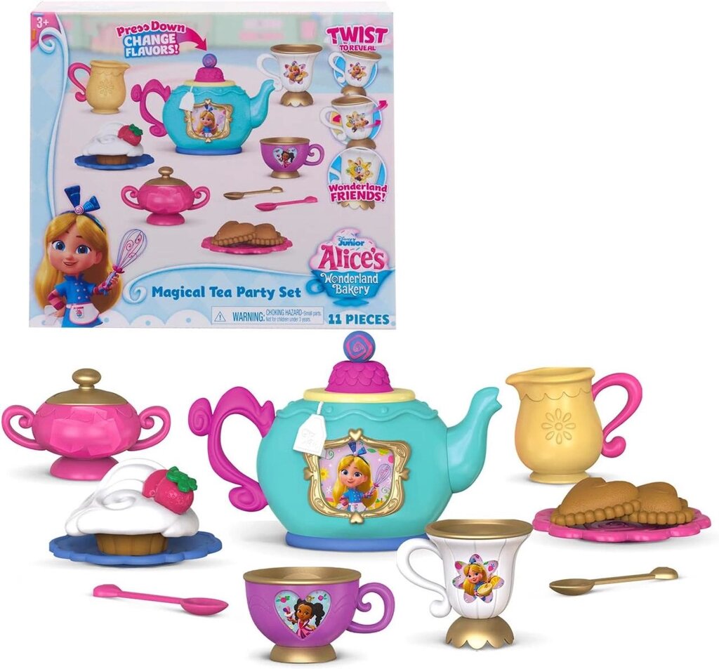 Disney Alices Wonderland Bakery Tea Party, дитячий чайний набір посуду Код/Артикул 75 662 Код/Артикул 75 662 від компанії greencard - фото 1