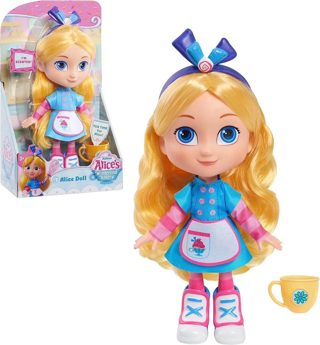 Disney Junior Alices Wonderland Bakery Alice лялька Аліса від Just Play Код/Артикул 75 1102 від компанії greencard - фото 1