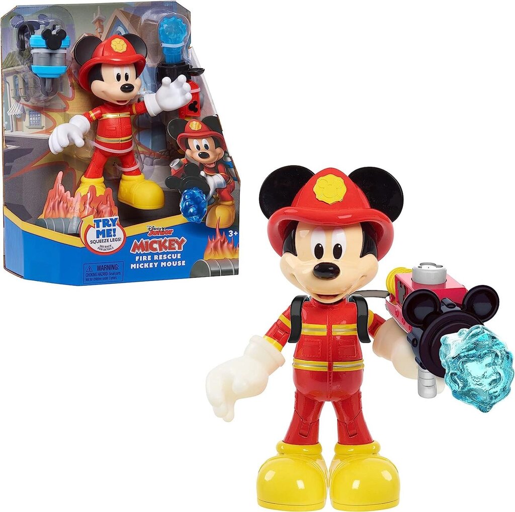 Disney Junior Fire Rescue . Фігурка Міккі Мауса пожежник від Just Play Код/Артикул 75 522 Код/Артикул 75 522 від компанії greencard - фото 1