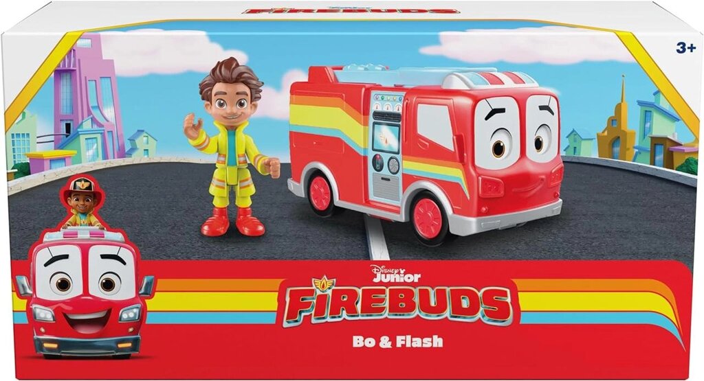 Disney Junior Firebuds, Bo, Flash, фігурка Фебер та флеш, пожежна машина Код/Артикул 75 921 Код/Артикул 75 921 від компанії greencard - фото 1