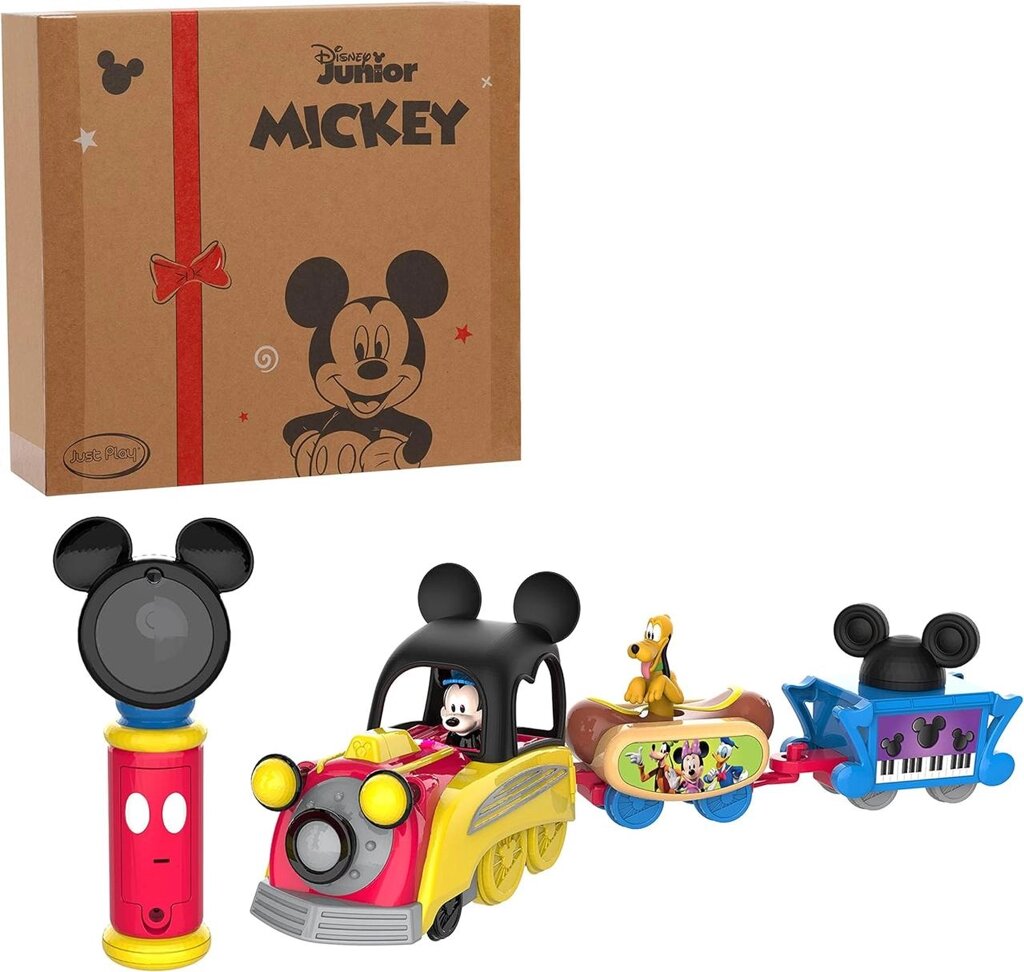 Disney Mickey Mouse Funhouse Light Way Train. Поїзд Міккі з фонариком Код/Артикул 75 416 від компанії greencard - фото 1