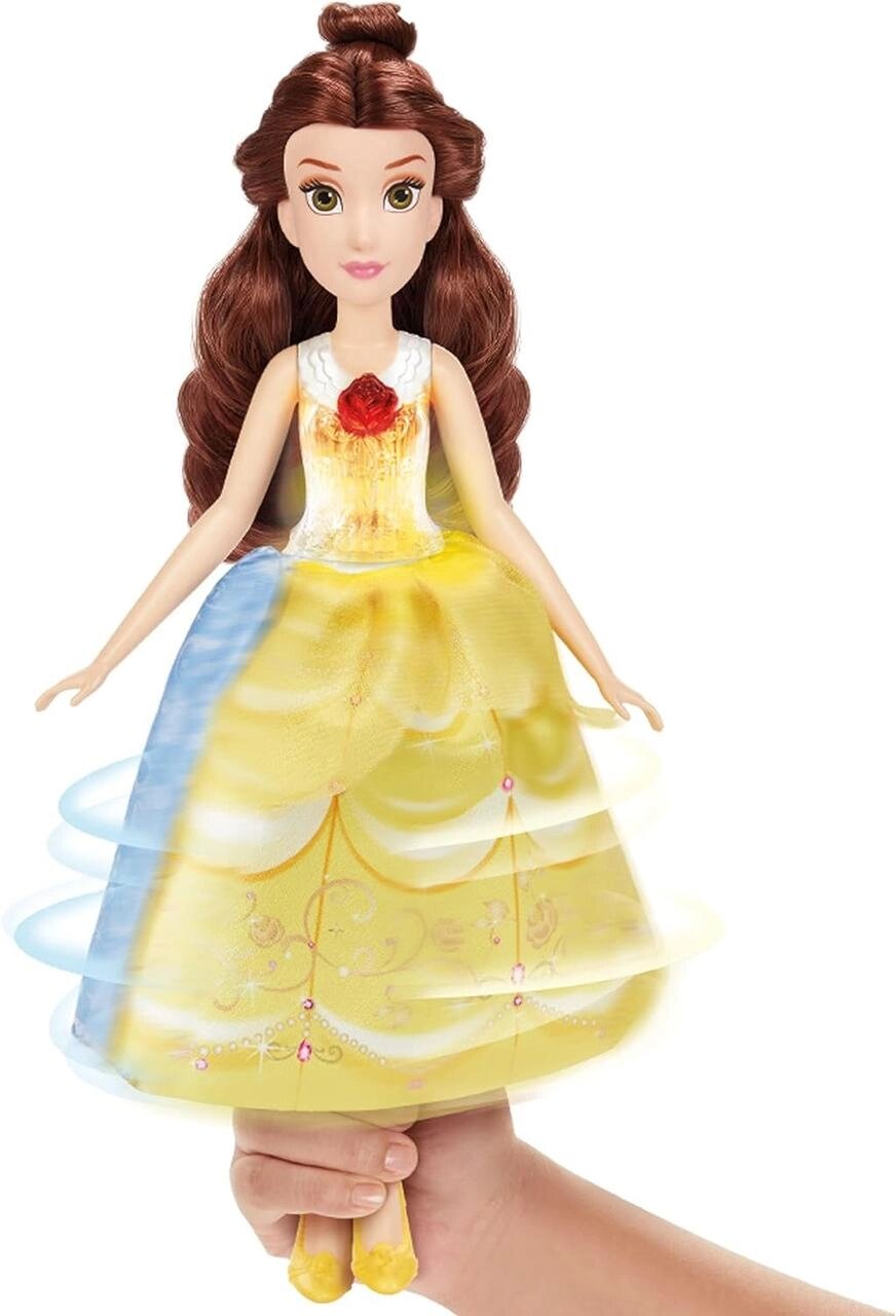 Disney Princess Belle. Бель, світло та звук. Зміна одягу одним рухом Код/Артикул 75 1112 Код/Артикул 75 1112 від компанії greencard - фото 1