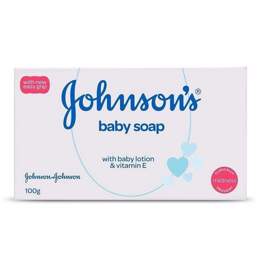 Дитяче мило з лосьйоном та Вітаміном Е (100 г), Baby Soap with Lotion & Vitamin E, Johnson’s Baby Під замовлення з від компанії greencard - фото 1