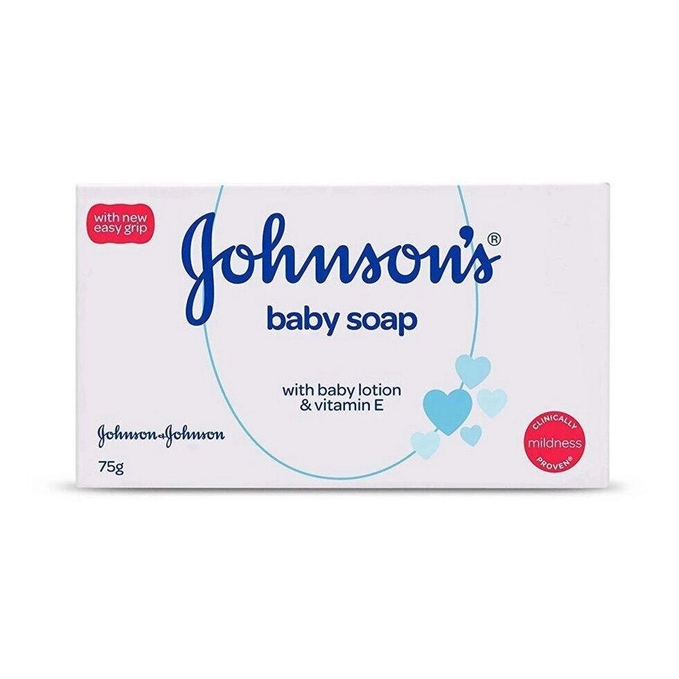 Дитяче мило з лосьйоном та Вітаміном Е (75 г), Baby Soap with Baby Lotion & Vitamin E, Johnson’s Baby Під замовлення з від компанії greencard - фото 1