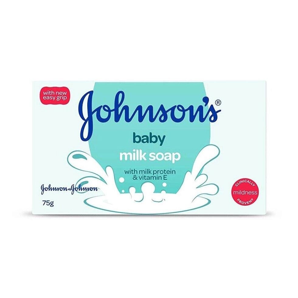 Дитяче мило з Молоком (75 г), Baby Milk Soap,  Johnson’s Baby Під замовлення з Індії 45 днів. Безкоштовна доставка. від компанії greencard - фото 1